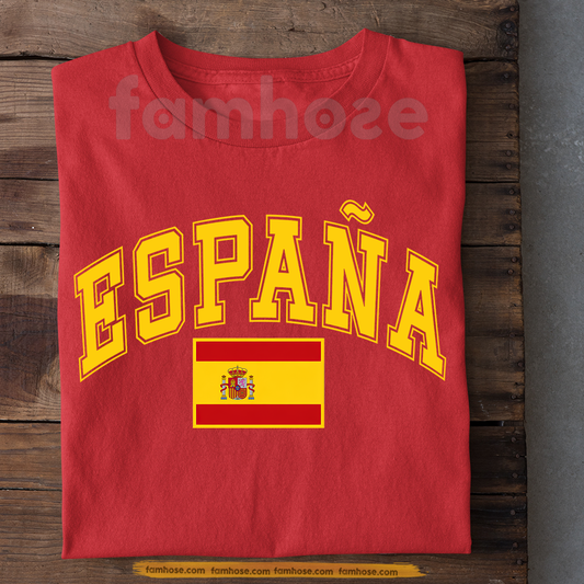 Spain Soccer Team T-shirt, España Spain Soccer Fan Tees Sport Gift For Spain Soccer Team Lover