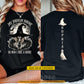 Personalized Halloween Cowgirl Witch Two-sided T-shirt, My Broom Broke Tees Spooky Season Gift For Cowgirls, Witch Lover