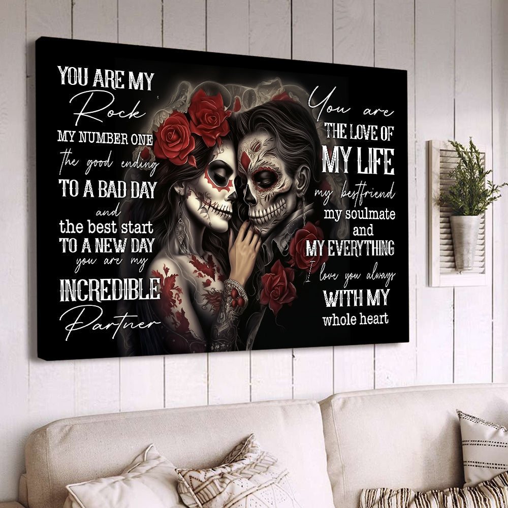 I Love You Always With My Whole Heart, Valentine's Day Couple Canvas Painting, Love Wall Art Decor - Valentines Poster Gift