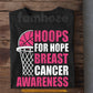 Basketball T-shirt, Hoops For Hope Tees Gift For Basketball Lovers Who Support Breast Cancer Awareness