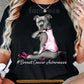 Pink Ribbon Pitbull Dog Breast Cancer Awareness T-shirt, Pit Bull Wear Pink With Pride Tees Gift For Dog Lover