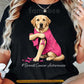 Labrador Retriever Dog Breast Cancer Awareness T-shirt, Pink Ribbon Tees Gift For Dog Lovers