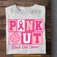 Volleyball T-shirt, Pink Out Block Out Cancer Sport Tees Gift For Volleyball Lover Who Supports Breast Cancer Awareness