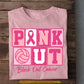 Volleyball T-shirt, Pink Out Block Out Cancer Sport Tees Gift For Volleyball Lover Who Supports Breast Cancer Awareness