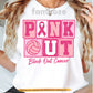 Volleyball T-shirt, Pink Out Block Out Cancer Sport Tees Gift For Volleyball Lover Who Supports Breast Cancer Awareness