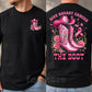 Pink Cowgirl Two-sided T-shirt, Give Breast Cancer The Boot Tees Gift For Cowgirls Who Supports Breast Cancer Awareness