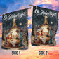 Starlit Nativity, Christians Xmas Garden Flag & House Flag, Nativity Christians Flag Gift