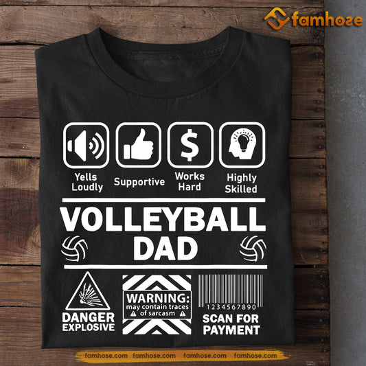 Funny Volleyball T-shirt, Volleyball Dad Scan For Payment, Father's Day Gift For Volleyball Lovers, Volleyball Players