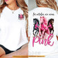 Pink Horse Breast Cancer Awareness Two-sided T-shirt, In October We Wear Pink Ribbon Tees Gift For Horse Lover