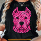 Pitbull Dog Breast Cancer Awareness T-shirt, Pitbull Head Make Of Pink Ribbon Tees Gift For Dog Lovers