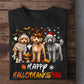 Halloween Poodle Dog T-Shirt, Happy Hallo Thanks Mas Dog Tees Spooky Season Gift For Poodle Dog Lover
