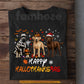 Halloween Thanksgiving Christmas Labrador Dog T-shirt, Happy Hallothanksmas Tees Spooky Season Gift For Dog Lover