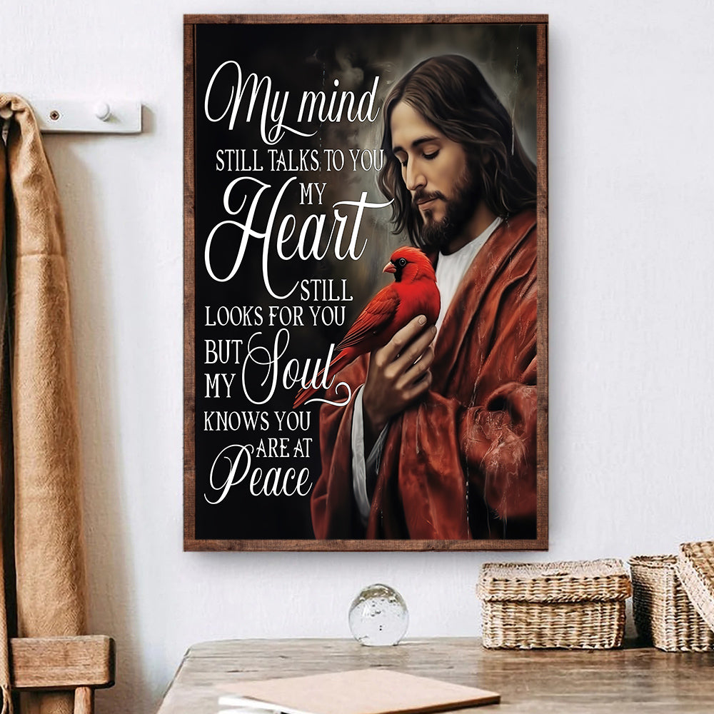 The Heart And Soul, Motivational Canvas Painting, Christian Wall Art Decor, Poster Gift For Your Deceased Loved One