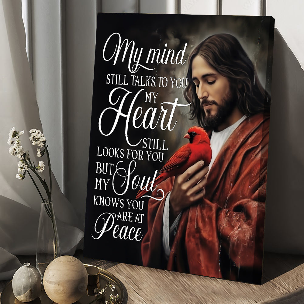 The Heart And Soul, Motivational Canvas Painting, Christian Wall Art Decor, Poster Gift For Your Deceased Loved One