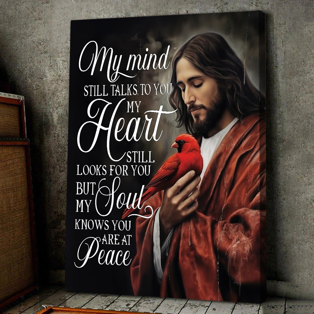 The Heart And Soul, Motivational Canvas Painting, Christian Wall Art Decor, Poster Gift For Your Deceased Loved One