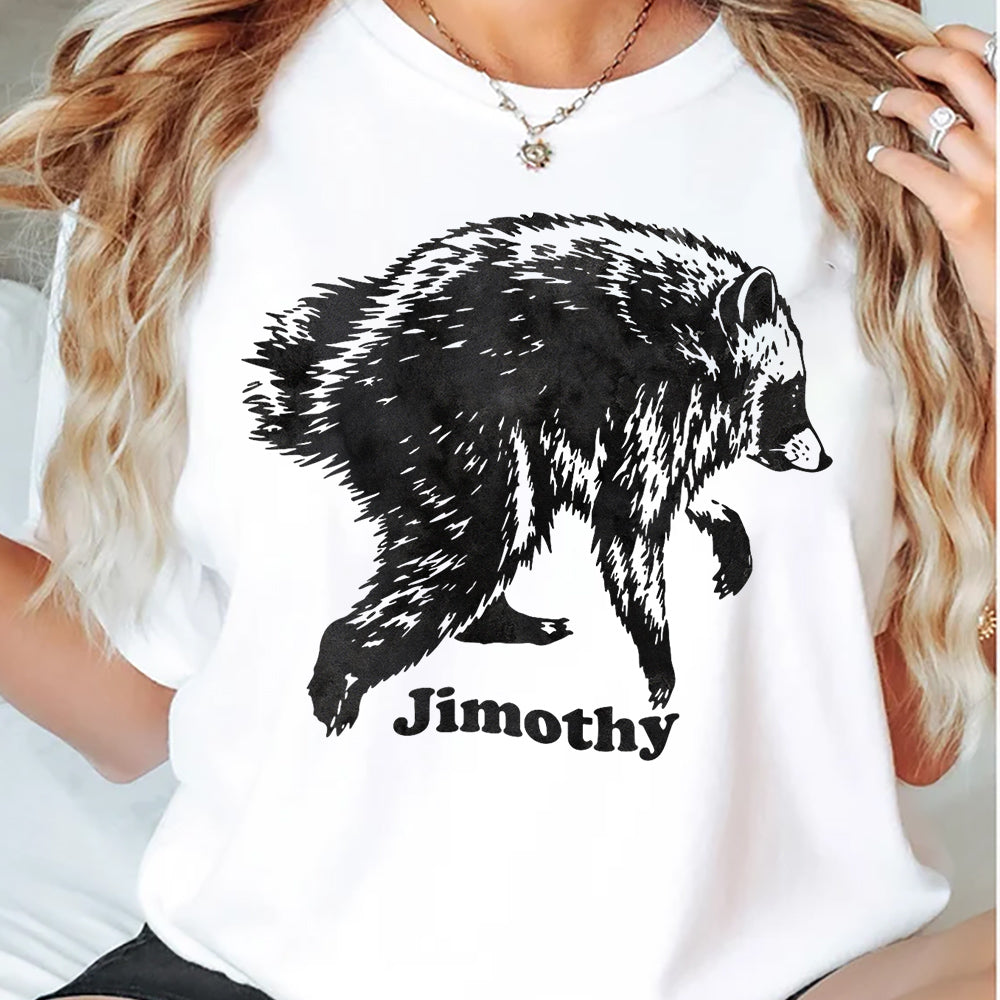 Jimothy Viral Raccoon T-shirt, Funny Animal Tees, Viral Meme Shirt for Raccoon Lovers