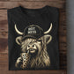 Funny Highland Cow T-Shirt, Hot Mess Tees Cute Gift For Coffee Lover, Highland Cow Lover
