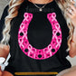 Horse Breast Cancer Awareness T-shirt, Pink Ribbon Horseshoe Tees Gift For Horse Lover