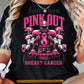 Pink Football Breast Cancer Awareness T-shirt, Pink Out Tackle Breast Cancer, Pink Ribbon Tees Gift For Football Lover