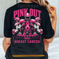 Pink Football Breast Cancer Awareness Backside T-shirt, Pink Out Tackle Breast Cancer, Pink Ribbon Tees Gift For Football Lover
