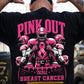 Pink Football Breast Cancer Awareness Backside T-shirt, Pink Out Tackle Breast Cancer, Pink Ribbon Tees Gift For Football Lover