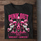 Pink Football Breast Cancer Awareness T-shirt, Pink Out Tackle Breast Cancer, Pink Ribbon Tees Gift For Football Lover