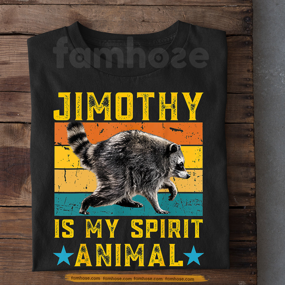 Vintage Jimothy Viral Raccoon T-Shirt, Jimothy Is My Spirit Animal Tees Viral Meme Gift For Raccoon Lover