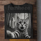 Funny Halloween Scared Cat T-Shirt, Scared Cat Selfie Tees Spooky Season Gift For Cat & Ghost Lover