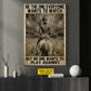Motivational Personalized Horse Show Jumping Canvas Painting, Be The One Everyone Wants To Watch Inspirational Quotes Wall Art Decor, Poster Gift For Show Jumping Lover