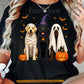 Cute Halloween Labrador Dog T-Shirt, Lab Dog Costume Mummy Witch Ghost Pumpkin Tees Spooky Season Gift For Labrador Dog Lover