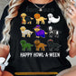 Funny Halloween Labrador Dog Costume T-Shirt, Happy Howl-A-Ween Tees Spooky Season Gift For Labrador Dog Lover