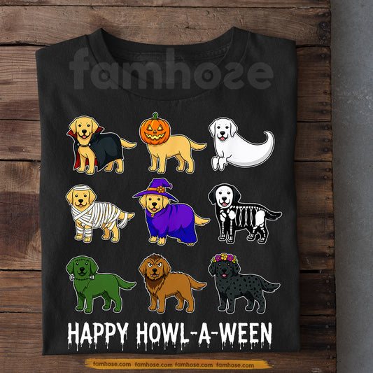 Funny Halloween Labrador Dog Costume T-Shirt, Happy Howl-A-Ween Tees Spooky Season Gift For Labrador Dog Lover (Copy)