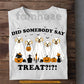 Halloween Labrador Ghost Dog T-Shirt, Did Somebody Say Treat Tees Spooky Season Gift For Labrador Dog Lover
