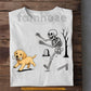 Funny Halloween Labrador Dog Skeleton T-Shirt, Give Me Back My Bone Tees Spooky Season Gift For Labrador Dog Lover