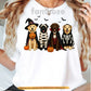 Halloween Labrador Dog T-Shirt, Cute Witch Mummy Vampire Skeleton Dog Tees Fall Spooky Season Gift For Labrador Dog Lover