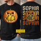 Personalized Halloween Softball Two-sided T-shirt, Softball With A Bite Tees Spooky Season Gift For Softball Lover