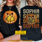 Personalized Halloween Softball Two-sided T-shirt, Softball With A Bite Tees Spooky Season Gift For Softball Lover