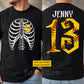 Personalized Halloween Softball Two-sided T-shirt, Softball Is In My Bones Tees Spooky Season Gift For Softball Lover