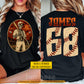 Personalized Halloween Baseball Skeleton Two-sided T-shirt, Baseball Never Dies Tees Spooky Season Gift For Baseball Lover
