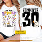 Personalized Halloween Softball Boo Two-sided T-shirt, In My Spooky Era Tees Spooky Season Gift For Softball Lover