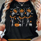Halloween Ballet Skeleton T-Shirt, Pumpkin Head Ballerina Tees Spooky Season Gift For Ballet Lover