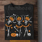 Halloween Ballet Skeleton T-Shirt, Pumpkin Head Ballerina Tees Spooky Season Gift For Ballet Lover