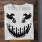 Halloween Motocross T-shirt, The Scariest Smile Tees Spooky Season Gift For Dirt Bike Lover