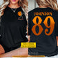 Personalized Halloween Baseball Two-sided T-shirt, Skeleton Baseball Player Tees Spooky Season Gift For Baseball Lover
