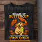 Funny Halloween Labrador Dog Witch T-Shirt, Buckle Up Buttercup Tees Spooky Season Gift For Dog Lover