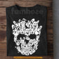 Halloween Corgi Dog Skull T-Shirt, Gothic Corgi Dog Graphic Tees Spooky Season Gift For Dog Lover