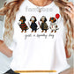 Funny Halloween Dachshund Dog T-shirt, Just A Spooky Dog Horror Movie Wiener Dog Tees Fall Spooky Season Gift For Dog Lover