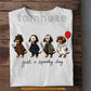 Funny Halloween Dachshund Dog T-shirt, Just A Spooky Dog Horror Movie Wiener Dog Tees Fall Spooky Season Gift For Dog Lover