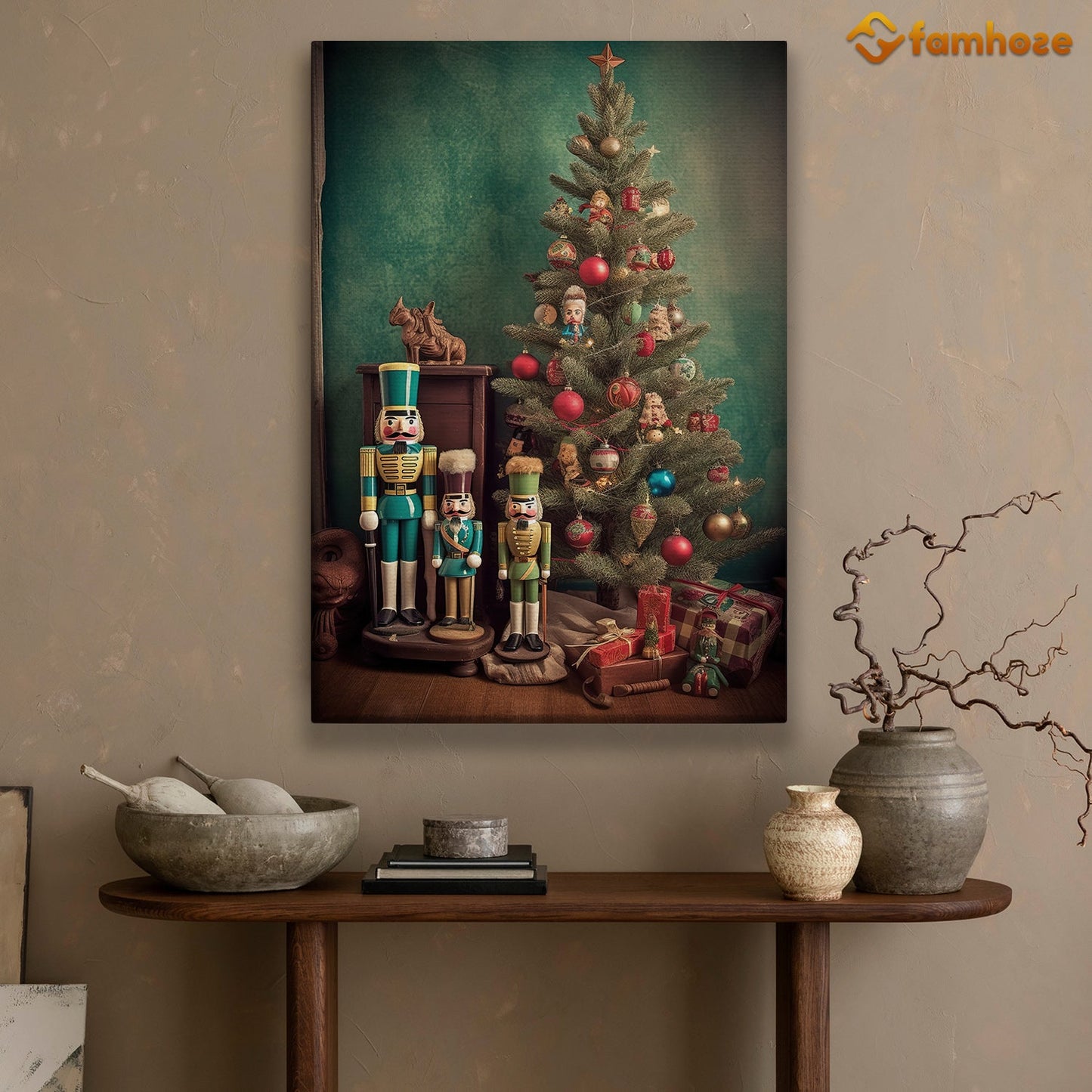 Nutcracker Nostalgia Treasures of a Timeless Christmas Christmas Canvas Painting, Xmas Wall Art Decor - Christmas Poster Gift