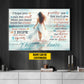 I Hope You Dance, Personalized Motivational Girl Canvas Painting, Inspirational Quotes Wall Art Decor, Poster Gift For Girls